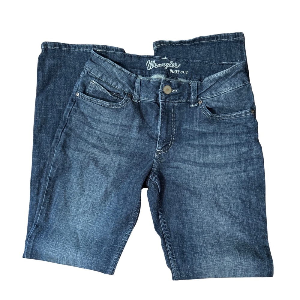 Wrangler Western‎ Women's Blue Boot Cut Jeans Size 9 32 in. Inseam